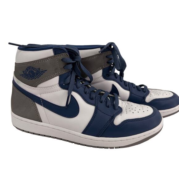 Nike Men's Air Jordan 1 Retro High OG True Blue Sneakers Size 10 - Picture 1 of 11